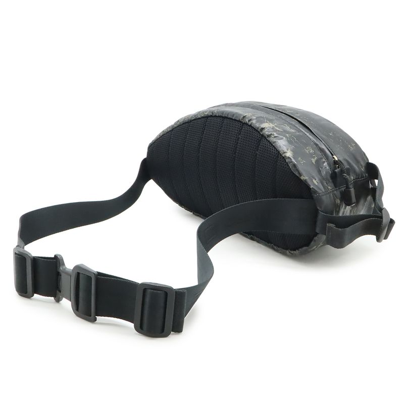 Chanel Sports Line Waist Pouch Bag Body Rubber Suede Black — view 2