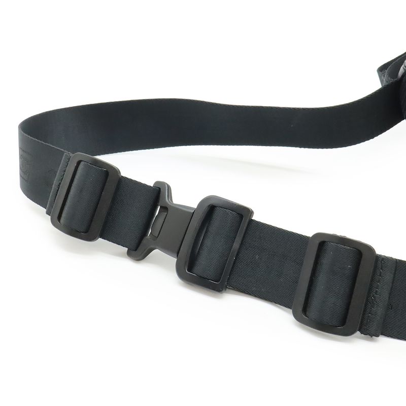 Chanel Sports Line Waist Pouch Bag Body Rubber Suede Black — view 4