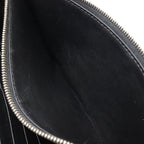 Celine Pocket Large Flap Chain Wallet Shoulder Bag 2-Way Clutch Leather Black — view 7