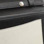 Celine Pocket Large Flap Chain Wallet Shoulder Bag 2-Way Clutch Leather Black — view 8