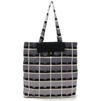 Chanel Quilted Coco Mark Eco Bag Folding Tote Chain Shoulder Cotton Jersey — view 5