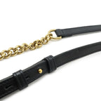 Gucci GG Marmont Shoulder Bag Pochette Chain Crossbody Quilted Leather Black — view 7
