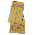 Gucci Reversible Silk Shawl Jackie Horse Harness Double Face Yellow Black — view 8