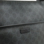 Gucci GG Supreme Plus Shoulder Bag Crossbody Leather Black Gray — view 8