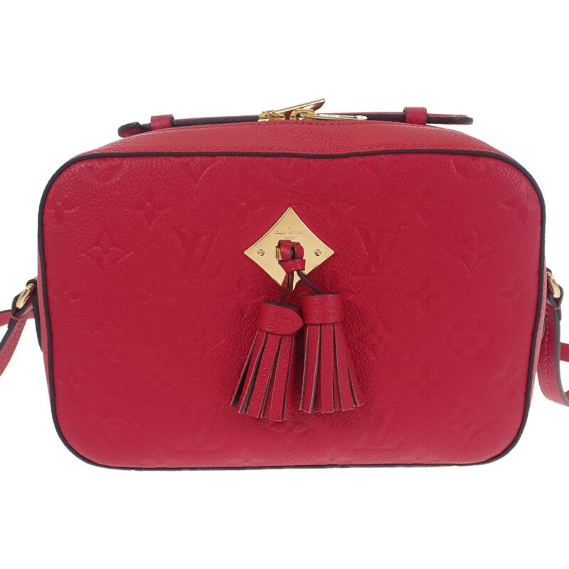 Louis Vuitton Saintonge Shoulder Bag Monogram Empreinte Red Scarlet — view 3