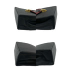Yves Saint Laurent Cutout Punching Leather 2-Way Shoulder Bag Black