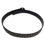 Gucci GG Kaleido Leather Belt Black Beige 95-38 — view 3