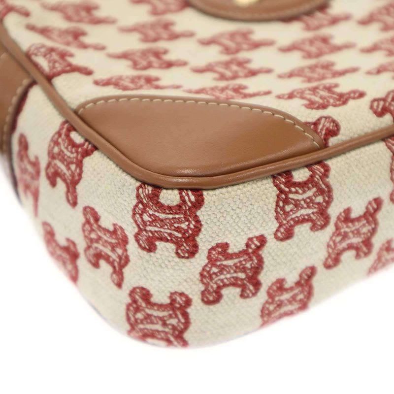Celine Camera Bag in Textile with Triomphe Embroidery — view 9