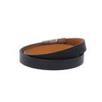 Hermes Kelly Double Tour Leather Belt Bracelet Black — view 4
