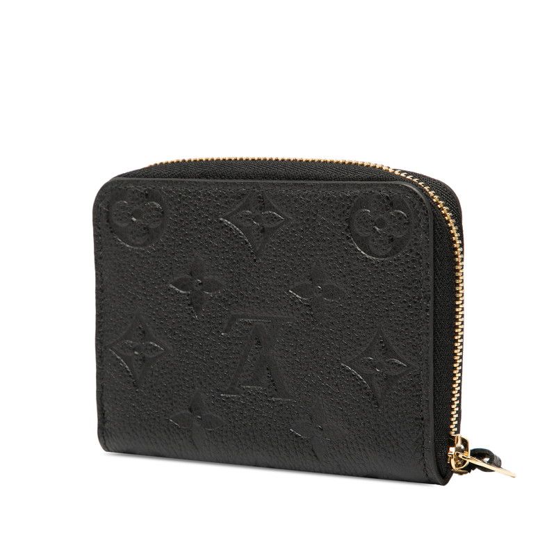 Louis Vuitton Monogram Empreinte Zippy Coin Purse Noir Black Leather — view 2