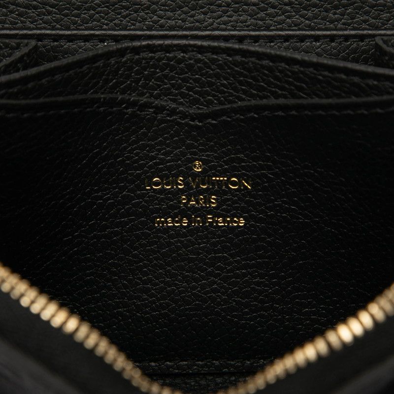 Louis Vuitton Monogram Empreinte Zippy Coin Purse Noir Black Leather — view 5