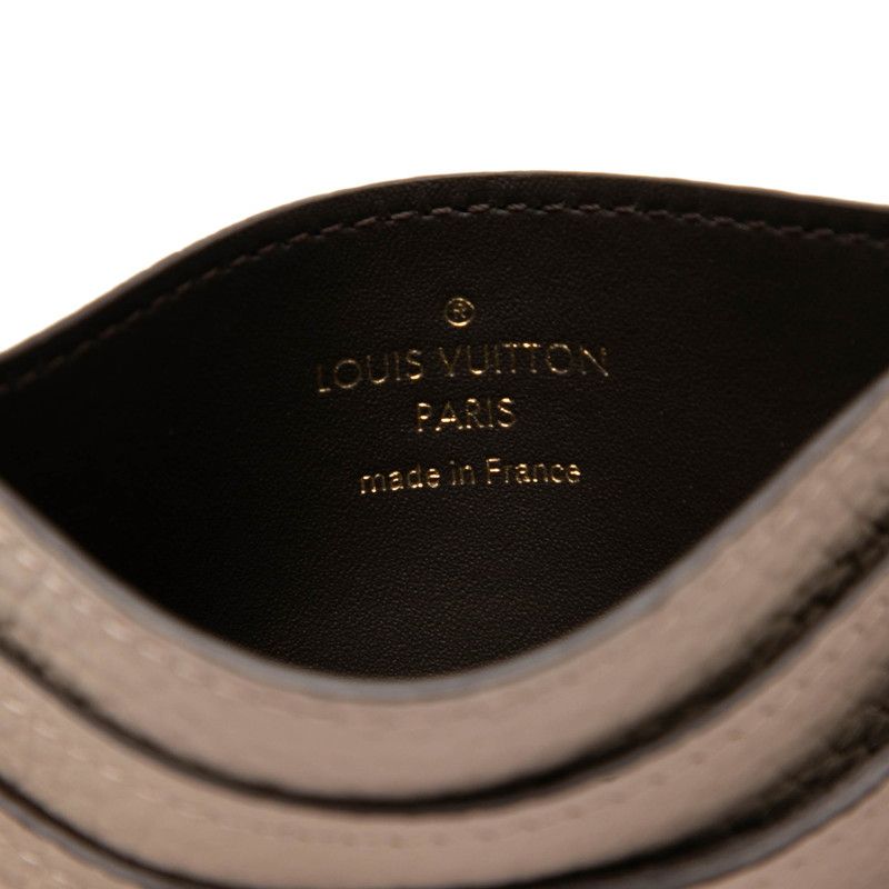 Louis Vuitton Card Holder Capucines Gale Beige Leather — view 6