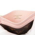 Louis Vuitton Monogram Card Holder Lvcharm Brown Rose Ballerine — view 6