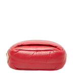 Prada Triangle Logo Plate Red Leather — view 3
