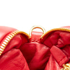 Prada Triangle Logo Plate Red Leather — view 8