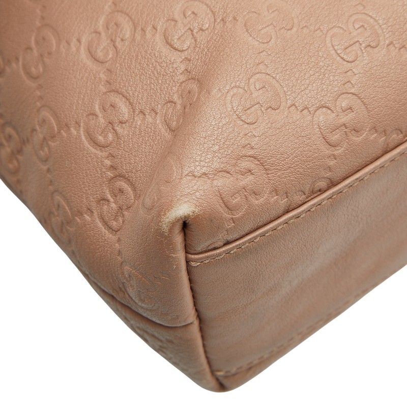Gucci Guccissima Tote Bag Handbag Beige Leather — view 7