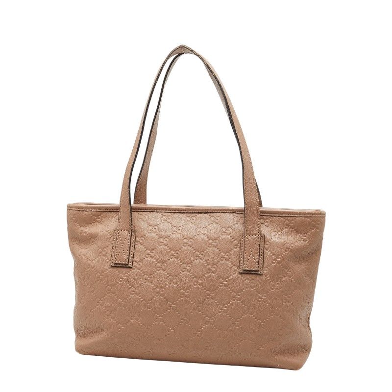 Gucci Guccissima Tote Bag Handbag Beige Leather — view 2