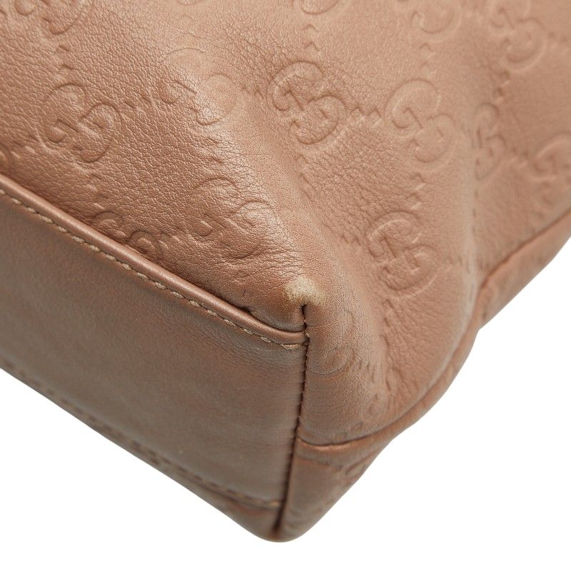 Gucci Guccissima Tote Bag Handbag Beige Leather — view 6