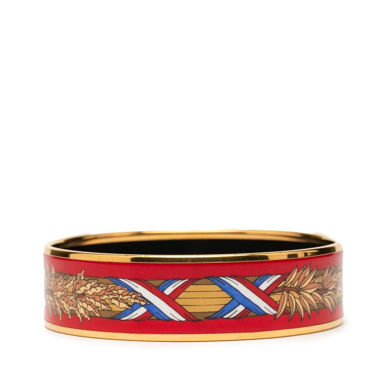 Hermes Enamel GM Cloisonne Gold Red Multicolor Plated — view 4