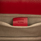 Gucci Interlocking G Crossbody Chain Shoulder Bag Red Leather — view 6