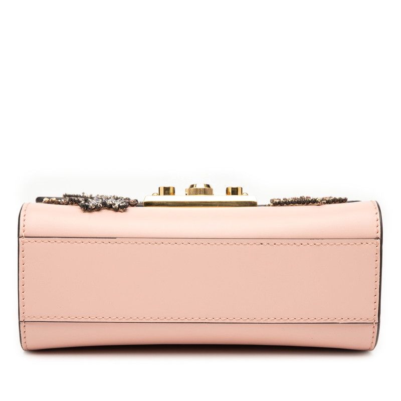 Gucci Padlock Star Bijou Chain Shoulder Bag Pink Leather — view 3