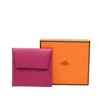 Hermes Bastia Coin Case Purse Rose Purple Chevre — view 7