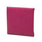 Hermes Bastia Coin Case Purse Rose Purple Chevre — view 2