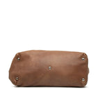 Gucci Paglia GG Sunset Brown Multicolor Leather Straw — view 3