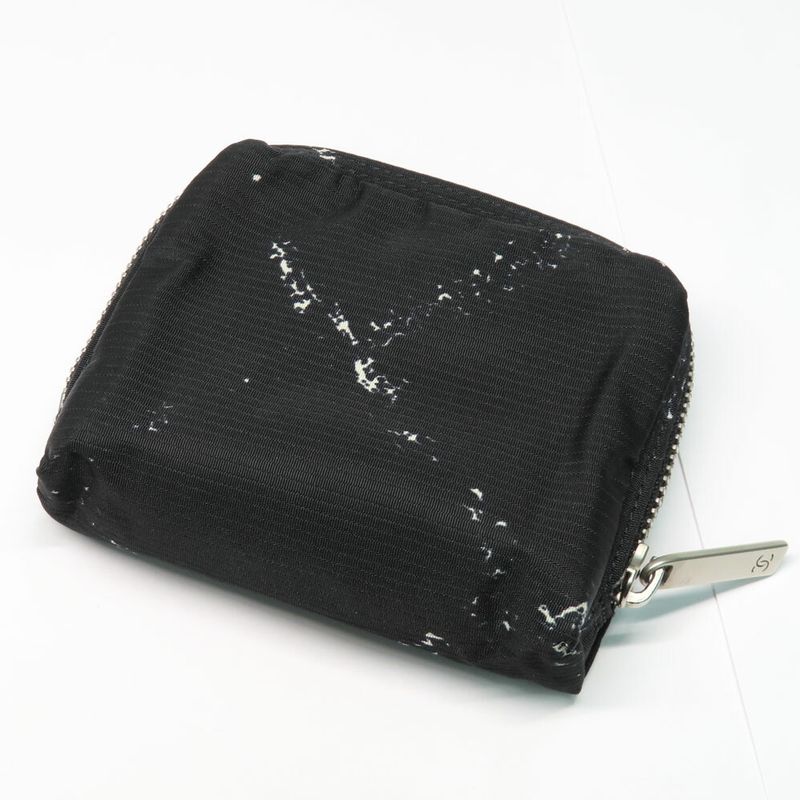 Chanel Coin Case Vintage Travel Line Black Silver Hardware No 5 Nylon — view 9