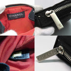 Chanel Coin Case Vintage Travel Line Black Silver Hardware No 5 Nylon — view 6