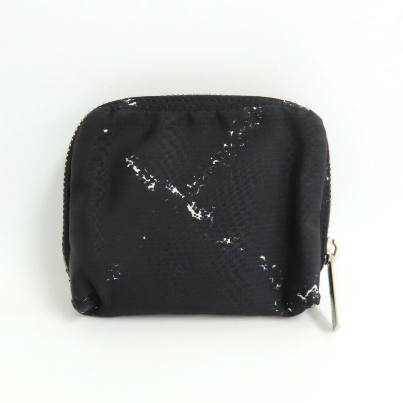 Chanel Coin Case Vintage Travel Line Black Silver Hardware No 5 Nylon — view 2