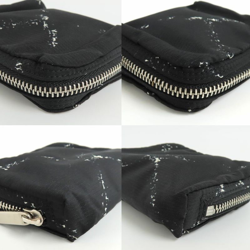 Chanel Coin Case Vintage Travel Line Black Silver Hardware No 5 Nylon — view 8