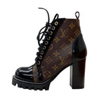 Louis Vuitton Star Trail Line Boots Short Shoes Leather Black Brown — view 3