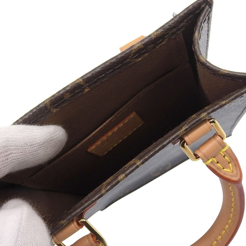 Louis Vuitton Monogram Petite Sac Plat Shoulder Bag — view 7