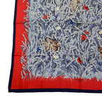 Hermes Scarf Silk Carre 90 Lapins DANS UN Champ de Wheat Field And Rabbit Red — view 4
