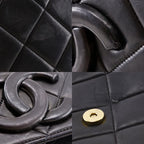 Chanel Coco Mark Quilted Vintage Lambskin Black Shoulder Bag — view 8
