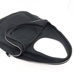 Prada Canvas Hobo Bag Shoulder Black 2 Vy005 Embossed Logo — view 4