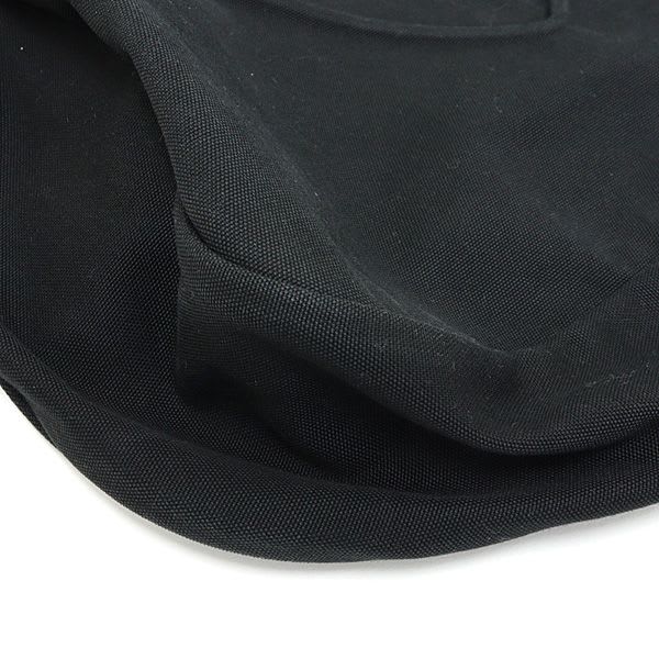 Prada Canvas Hobo Bag Shoulder Black 2 Vy005 Embossed Logo — view 6