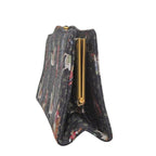 Gucci Greta Garbo Collaboration Equestrian Print Canvas Black Clutch Bag — view 6