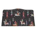 Gucci Greta Garbo Collaboration Equestrian Print Canvas Black Clutch Bag — view 3