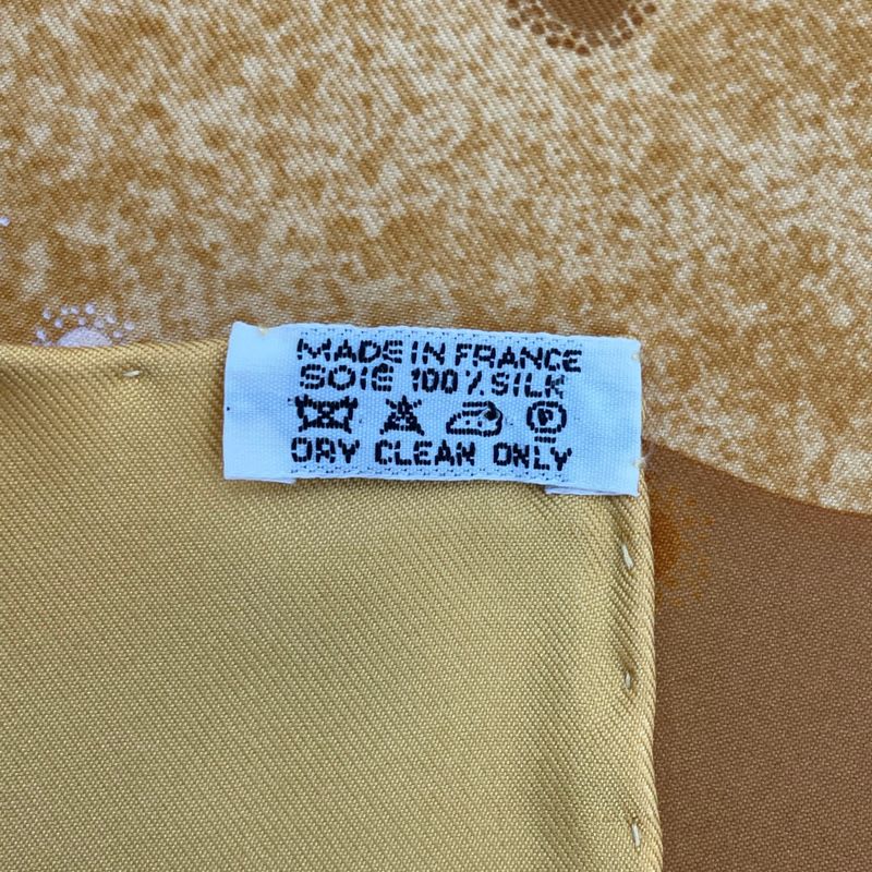 Hermes Scarf Silk Carre 90 Lavoie Lactee Milky Way Yellow — view 8