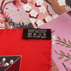Hermes Scarf Carre 90 Silk Tout En Quilt Red — view 7