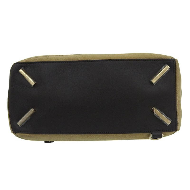 Loewe Puzzle Shoulder Suede Beige Bag — view 3