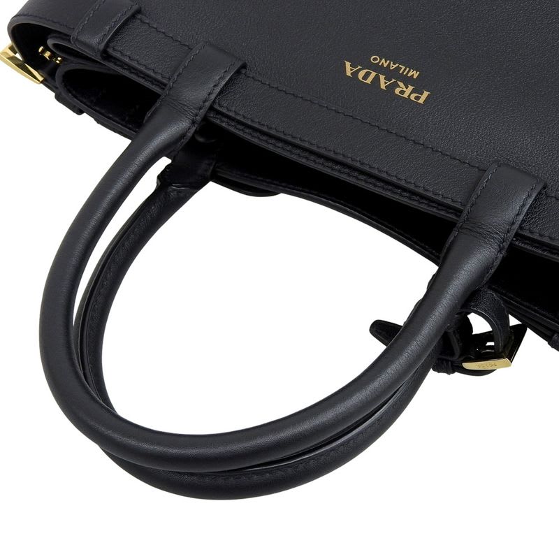 Prada 2-Way Tote Buckle Small Shoulder Bag — view 5