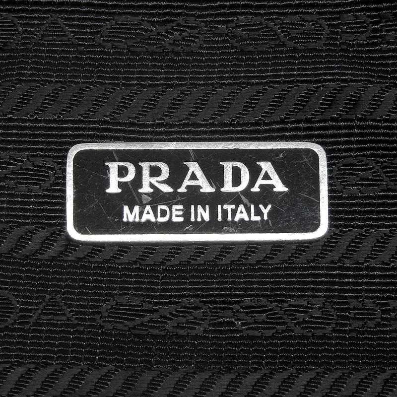 Prada Triangle Shoulder Mini Black Bag — view 7