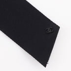Chanel Ribbon Coco Mark Satin Black 22 a Barrette — view 3