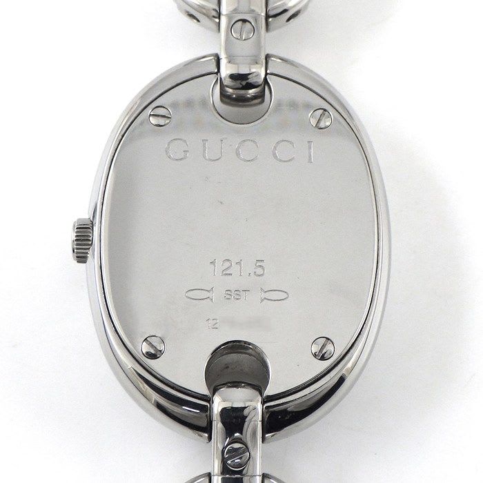 Gucci Watch Marina 121.5 Mirror Surface Dial Oval Link Bracelet — view 4
