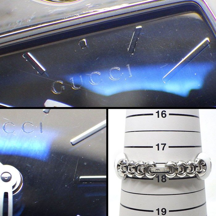 Gucci Watch Marina 121.5 Mirror Surface Dial Oval Link Bracelet — view 7