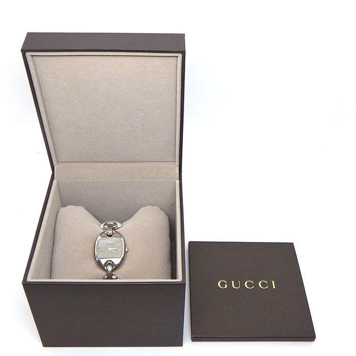 Gucci Watch Marina 121.5 Mirror Surface Dial Oval Link Bracelet — view 9