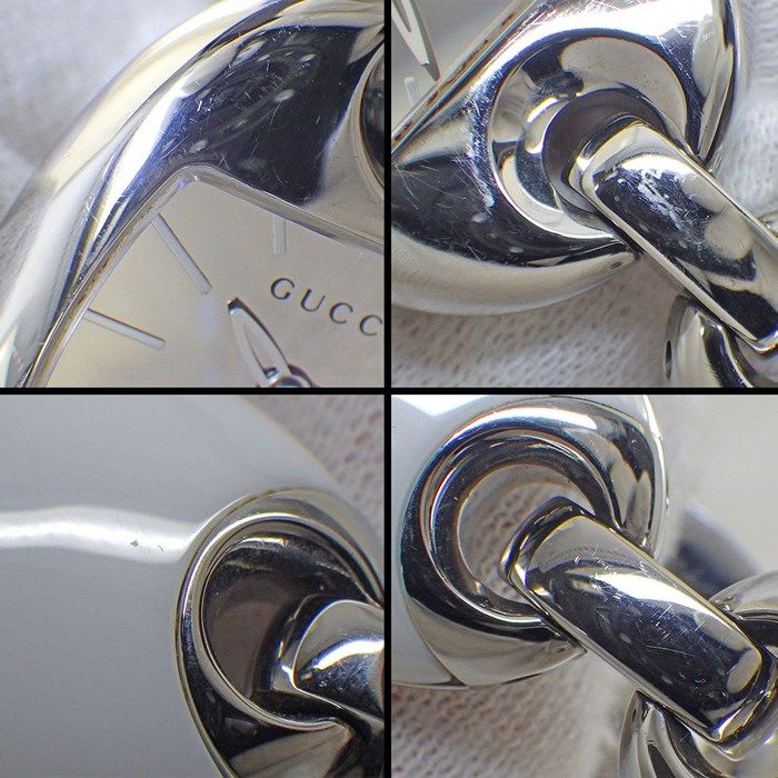 Gucci Watch Marina 121.5 Mirror Surface Dial Oval Link Bracelet — view 6